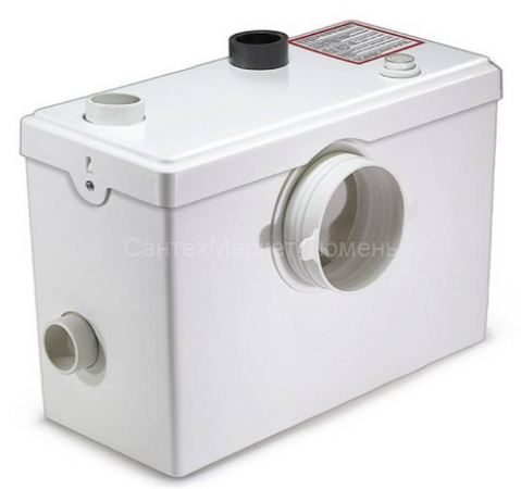 Санитарный насос для отвода из унитаза, раковины и душ (ванны) 600Вт до 6.4м, до 140л/мин AQUATIM AM-STP-600