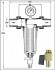 Фильтр самопромывной 3/4" НН с манометром американками и сливным краном, латунный корпус TIM арт. JH-2001